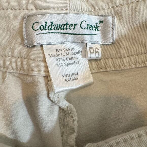 Coldwater Creek Petite Coastal Cowgirl Cuffed Utility Crops (Size P6) - Picture 2 of 5